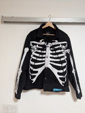 Boohoman Skeletoon Amiri denim jacket